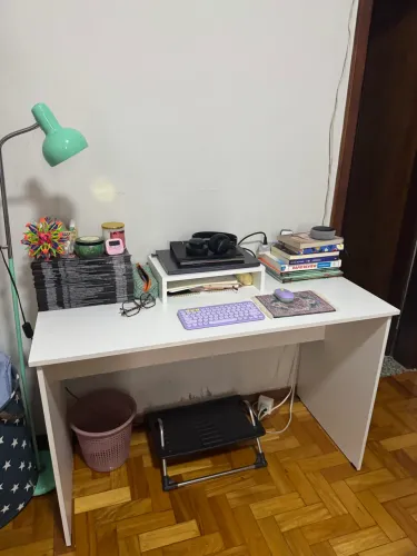 Escrivaninha MDF branca 