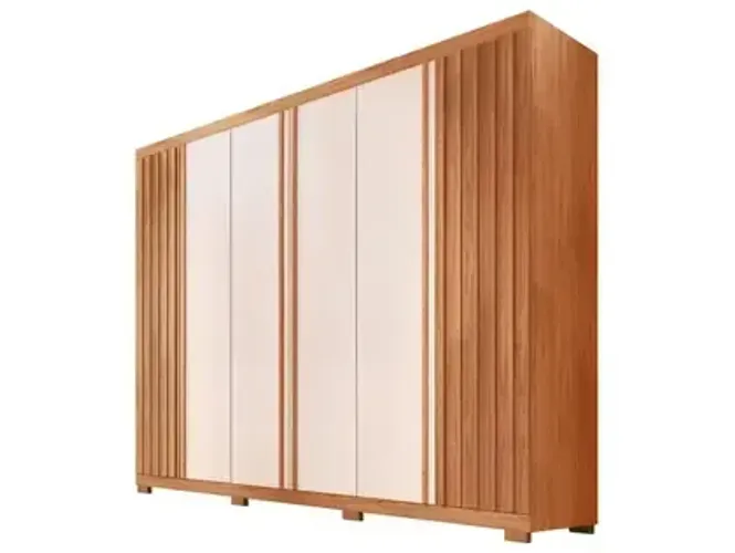Guarda Roupa de Casal 6 portas Ripado