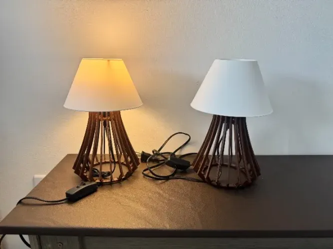 Par de Abajour com lâmpada led
