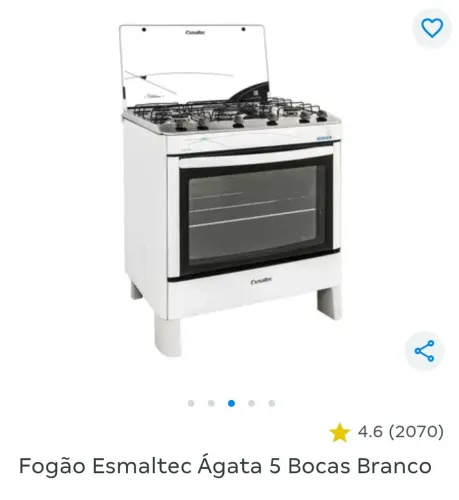 Fogão de 5 bocas (Novo)