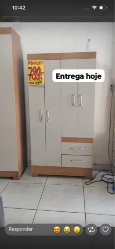 Guarda roupa montado 740