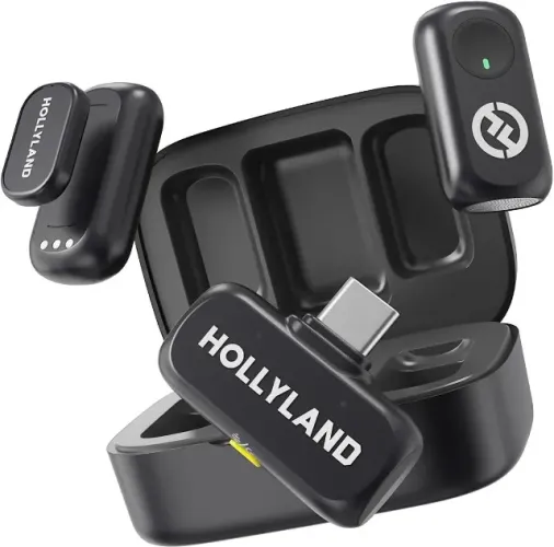 Hollyland LARK A1 Duo USB-C RX - Microfone Sem Fio Mini