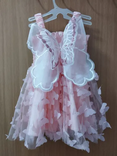 Vestido de bebê Jardim encantado Borboleta