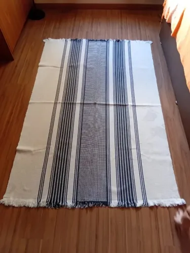 Tapete estilo Kilim - Em Algodão - 1,75 m X 1,20 - Semi Novo - GRANDE