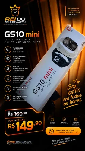 ? SMARTWATCH GS10 MINI ORIGINAL? | FAÇA E RECEBA LIGAÇÕES