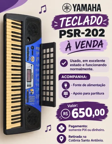 Teclado Yamaha PSR-202