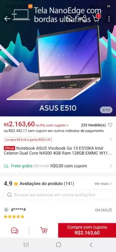 Notebook Asus