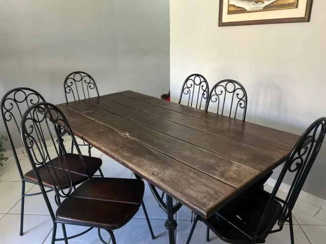 Mesa de jantar madeira de Jacaranda