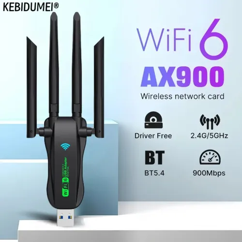 Adaptador Wi-Fi USB 3.0 Dual Band com bluetooth