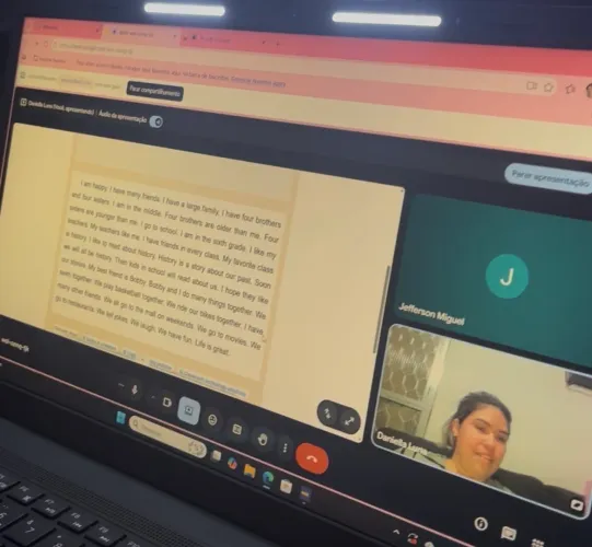 Aulas on-line de inglês. R$120,00. (Valor mensal)