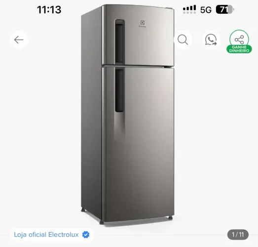 Geladeira eletrolux 220 V frost free