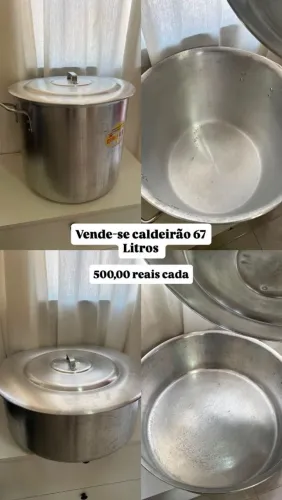 VENDO PANELAS SEMI NOVAS, CAPACIDADE DE 67 LITROS CADA UMA.
