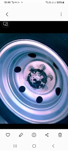 Roda com pneu sem câmara 195 75 16 iveco 