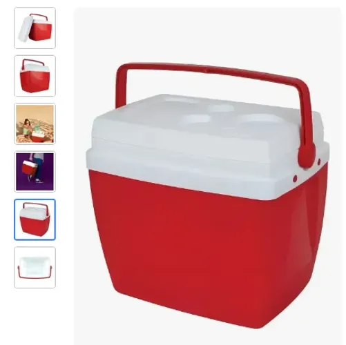 Cooler 34l Vermelho C Alça Até 49 Latinhas Mor