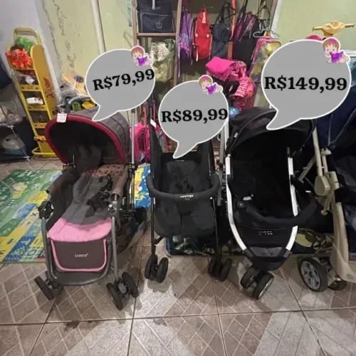 Carrinhos de Bebê variados modelos A PARTIR DE $79,99 av Lojinha Da Duda