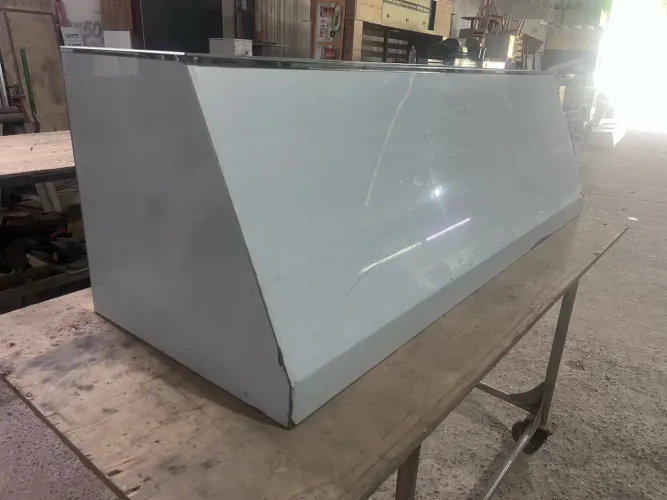 Coifa em inox nova 180x90x40