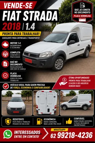 Fiat Strada Working Hard 1.4 Fire Flex 8V CS 2018