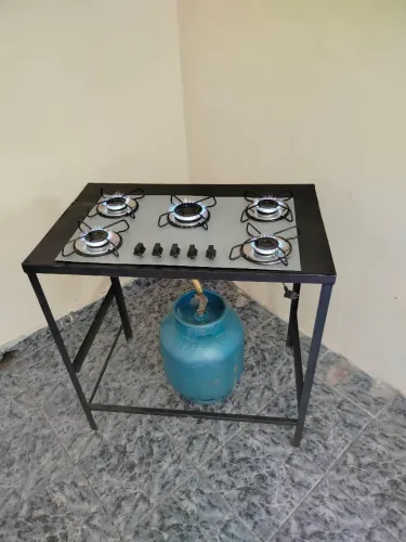 Cooktop de chapa galvanizada