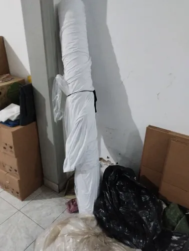 Rolo de recido 91% poliéster e 9 % de Elastano cor Branco