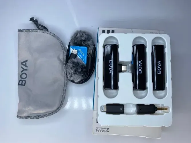 Microfone Lapela Boya Boyalink A2 Android/ios 3.5mm Preto