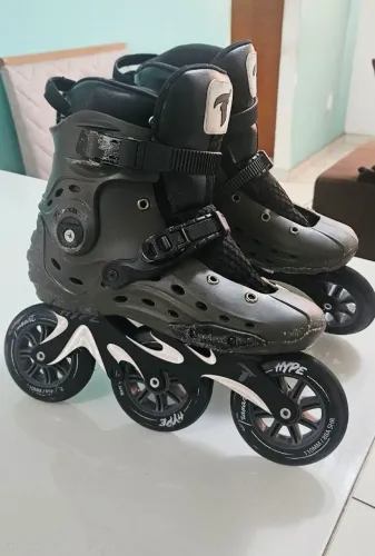 Patins traxart Hype verde - 110mm abec-9 tamanho 12