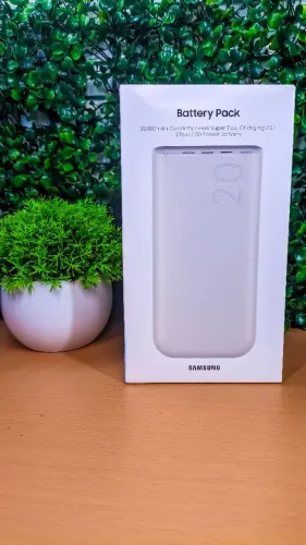 CARREGADOR PORTÁTIL SAMSUNG 20.000mAh e 45W DE POTÊNCIA! CARREGUE O SEU APARELHO ATÉ 4X 