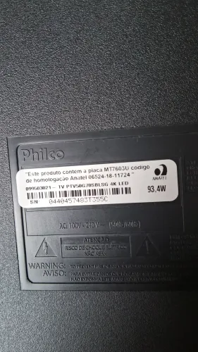 Vendo TV philco 50 polegadas,com defeito,a imagem aparece e logo some,a tela perfeita.