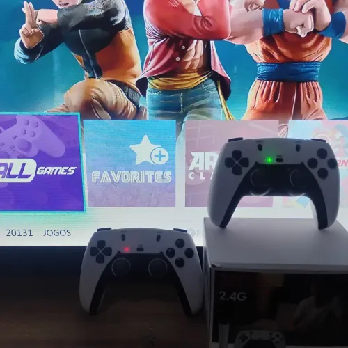 Videogame Retro Stick / Game Box 20.000 Jogos + 2 Controles Sem Fio