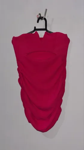 Vestido rosa tamanho único