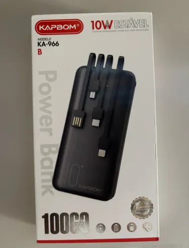 Carregador Portátil 10000mah Power Bank Para Celular