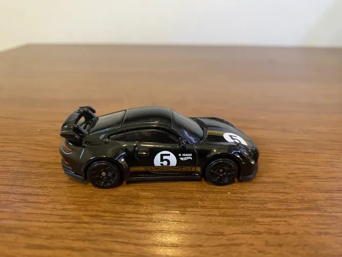 Carrinho Hotwheels Porshe 911 GT3 Preto Loose Novo 1:64 Hot Wheels