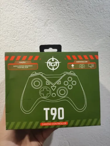 ? CONTROLE GAMER TGT T90 USB - NOVO | R$ 120,00 ?