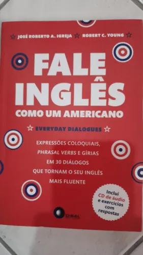 Livro Fale Inglês Como Um Americano + CD Áudio - Excelente Estado