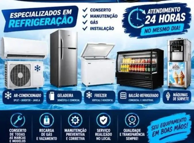 Geladeira/ freezer/ conserto/ DF e região 