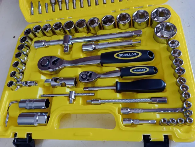 Kit mecânico 94 peças profissional Gorillaz novo zero show 