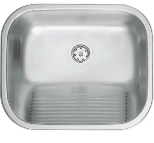Tanque de encaixe em aço inox acetinado 50x40cm Tramontina.