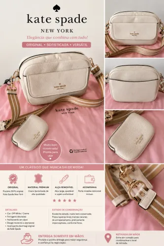 Bolsa Kate Spade New York Original - Off White | Estado de Nova