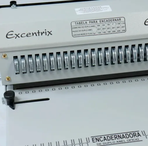 Encadernadora excentrix nova + guilhotina industrial cetro