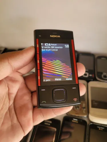 Nokia X3 Music Black/Red - Clássico Slider Retrô - Item de Coleção