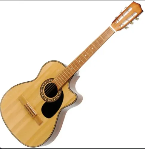 Violão Elétrico Clave Cutaway Nylon + Capa (Para Restauro)