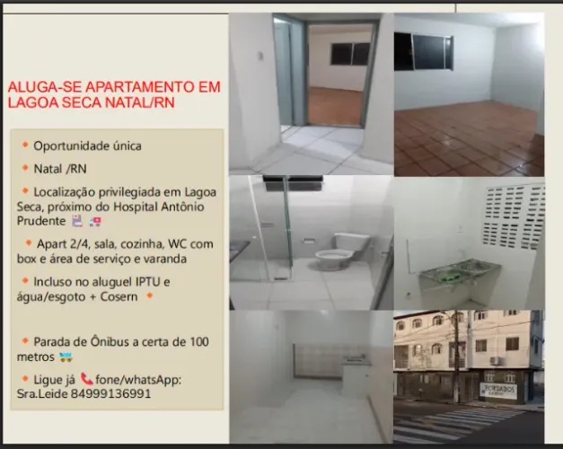 Apt. proximo ao Alecrim em Natal com 2 quartos