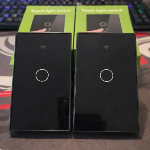 Kit 2x interruptor inteligente Wi-Fi 1 botão envio via olx 