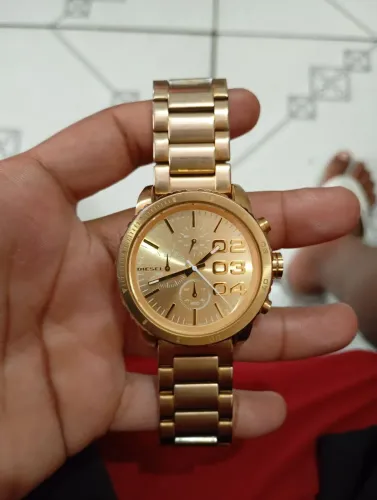 Relógio Diesel Masculino Cronógrafo Dourado - Dz4268b1.c2kx