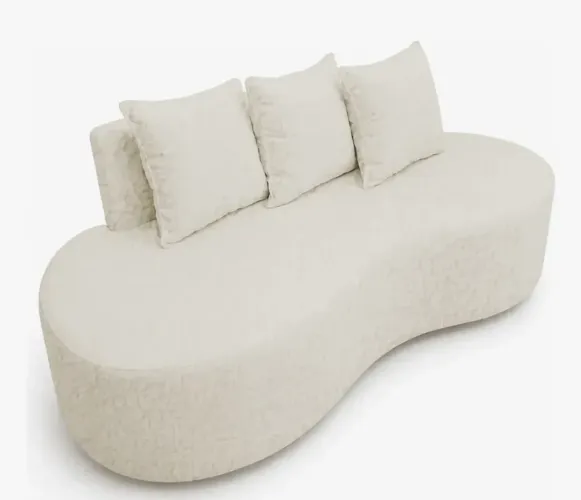 Sofá puff orgânico off white