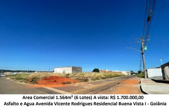 Leia a descrição: Area Comercial 1.564m² (Avenida Vicente Rodrigues) Residencial Buena Vis