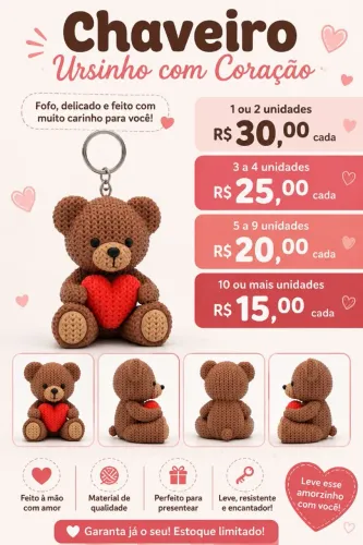 Chaveiro de Ursinho
