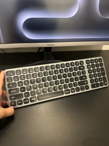 Teclado Satechi Bluetooth Alumínio QWERTY Inglês US - Cinza