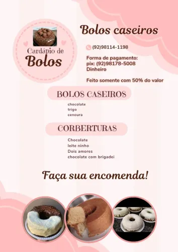 Bolos caseiros