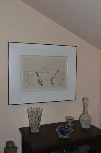 Gravura abstrata Wesley Duke Lee<br>