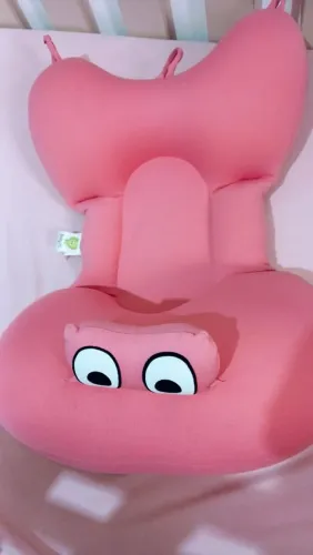 Almofada Para Banho Do Bebê Rosa Baby Pil